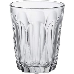 Duralex Provence 1036AB06C0111 Drinking Glass, Water Glass, Juice Glass, 90 ml, Glass, Transparent, Pack of 6