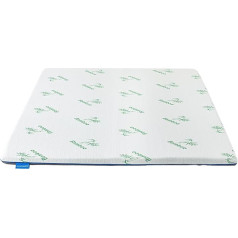 Scarnatti Premium Topper - Mattress Topper 160 x 200 cm H2/H3, 2-in-1 Mattress with Bamboo Charcoal CoolGel Memory Foam and Green Tea HRX High Resilient Cold Foam - Non-Slip, 65 mm Thickness