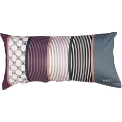 Joop! Mako Satin Bed Linen Cornflower Stripes, Deep Wine, 40x80 cm