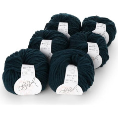 ggh Husky Box - 6 Balls - Thick Virgin Wool - Suitable for Knitting or Crocheting - Colour 025 - Deep Teal
