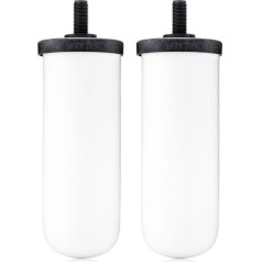 British Berkefeld Activated Carbon Water Filter System - 2x7 Ultra Fluoride Ceramic Gravity Filter Cartridge Reduces Impurities | WRAS Certified Drinking Water Candle Element | 8B76