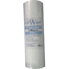 Nature's Water Jumbo Cartouche filtre à sédiments en polypropylène pour système de filtre à osmose inverse 50 x 11,4 cm 5 microns