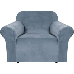 BellaHills Velvet Sofa Slipcover, Thick Plush Furniture Cover, Deluxe Lounge Chair Cover, Stretch Sofa Cover, Protector for Recliners