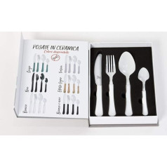E.I.I. Hypoallergenic Ceramic Cutlery Set (White)