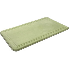 ITSOFT Memory Foam Bath Mat, Non-Slip, Super Soft & Washable, Perfect for Your Bathroom (Sage Green, 79 x 51 cm)