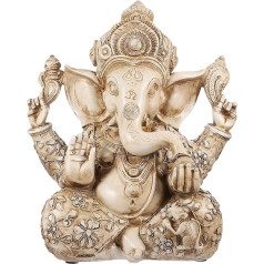 Angoily Figure Elephant God Statue Buddha Sculpture India Ganesh Ganpati Model Table Office Lucky Wealth Art for Home