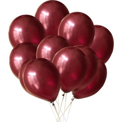 YeahiBaby Pack of 100 Wine Red Balloons Latex Helium Balloon Wedding Birthday Party Decoration Supplies