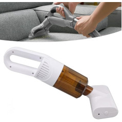 Pssopp Mattress Vacuum Cleaner, Wireless Handheld Vacuum Cleaner, Dust Mite Remover, Rechargeable USB Vacuum Cleaner for Car and Pet Hair (White)