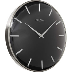 Bulova Metro Wall Clock, Black