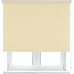 VIEWTEX Thermal Blackout Roller Blind Ivory 120cm x 250cm - Blocks Light - 5 Year Warranty