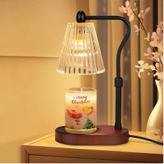 seenlast Candle Warmer Lamp, Fragrance Lamp with Timer and Dimmer, Electric Candle Warmer Lamp, Vintage Candle Warmer for Scented Candles in Glass, Home, Bedroom, Decoration