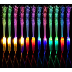 M.best Pack of 72 Glow Sticks Glow Sticks Party Accessories, 3 Modes Colourful Flashing LED Glow Sticks for Party Favors