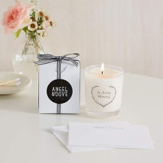 ANGEL & DOVE In Loving Memory Votive Candle - Funeral Memorial Gift Bag & Card - Funeral Memorial Keepsake