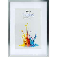 Kenro Fusion Series FNC2530GY Metal Photo Frame with Mount for 10 x 12-inch Graphite 30 x 40 cm
