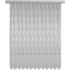 Albani Window Curtain with Ruffle Tape / Bologna / 245 x 300 cm White