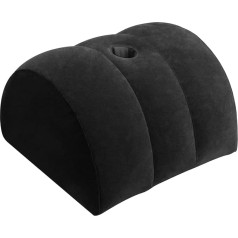 Eroticostoy Arch Pillow for Travel - Inflatable Portable Pillow Body Positioners Use in Bed, Travel, Camping, Quick Inflate Deflation (Black)