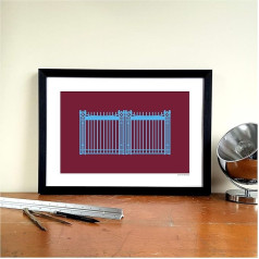 West Ham United Graphic Design Football Gift - Print or Mug - Boleyn Ground 