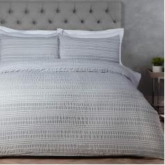 Sleepdown Duvet Cover Set with Pillowcases 200 x 200 cm Polyester Grey