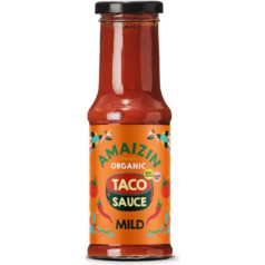Amaizin Taco Sauce Mild 6 x 220 g - Delicious, Mild Taco Organic Sauce, All Ingredients Are From Organic Farming.
