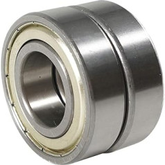 2 x Deep Groove Ball Bearings Double Sided Iron Cover Sealed 6210ZZ High Carbon Steel Ball Bearings 50mm x 90mm x 20mm