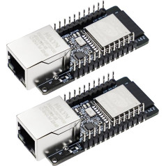 APKLVSR ESP32 Module, WT32-ETH01 Embedded Serial Port Networking Bluetooth + WiFi Combo Gateway MCU Module ESP32 Wireless Module