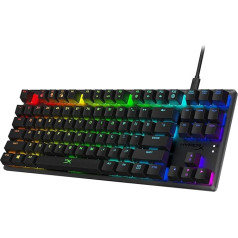 HyperX HX-KB7RDX-US Alloy Origins Core, RGB Mechanical Gaming Keyboard, Tenkeyless, Red Switches (US layout), Black