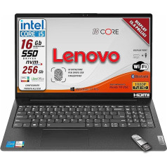 Lenovo SSD Cpu Intel N4000 39.6 cm (15.6 Inch) HD LED Display Ram 8 GB DDR4 SSD 256 GB Nvme Wifi Webcam BT 3 USB Entry Version Win10 Pro Ready to Use Italian Warranty 2 Year INTEL N4000 8GB SSD 256 Black