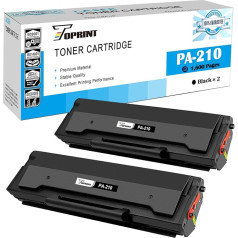 TOPRINT Compatible Toner Cartridge PA-210 PA210 PA 210 1600 Pages 2 Black for Pantum P2500W P2502W P2508W M6500NW M6500N M6500W M6550NW M6552NW M6558NW M66000 N N M660 0NW M6602NW M6608NW Printer