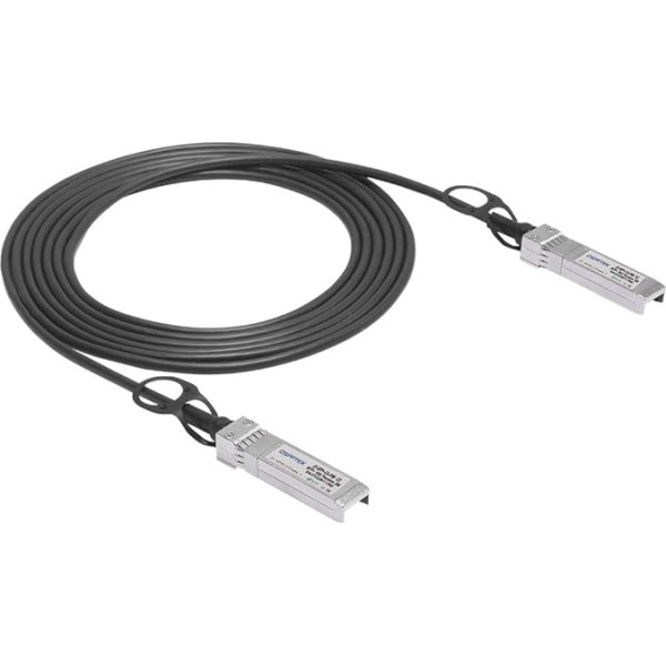 QSFPTEK 10Gb/s SFP+ Cable 3 Metres, 10GBase-CU SFP Direct Attach Twinax Passive DAC Compatible with Cisco SFP-H10GB-CU3M, Ubiquiti, D-Link, Netgear, Mikrotik, Open Switches