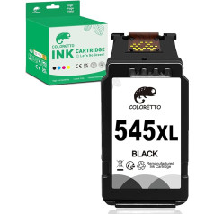 COLORETTO PG-545XL Ink Cartridge for Canon 545 XL for Pixma MX490 MX495 TR4550 TR4551 TS3150 iP2800 iP2850 MG2450 MG2550 MG2550S MG2920 Remanufactured 545 Printer Cartridge ronronron(1 Black)