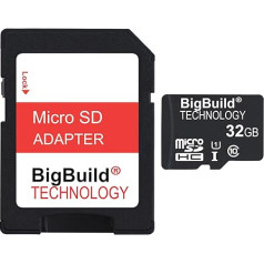 BigBuild Technology 32GB Ultra Fast 80MB/s MicroSDHC Memory Card Compatible with DJI Air 2S, Combo, Mavic 3, Mavic Air 2, Mini 2 Drone