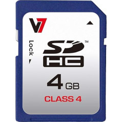 V7 VASDH4GCL4R-2E Flash SDHC 4GB Class 4 Speicherkarte