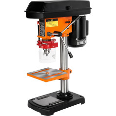 10-Inch 12-Speed Table Drill Stand, Bench Drill, Chuck 3-16 mm, Bench Drill for Iron, Aluminium, Wood, Plastic Panels (Size: 10 Inches)