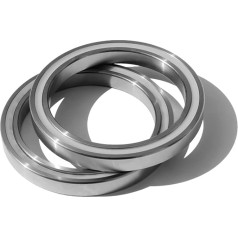 WFNKJTGO 2 stücke Korrosion-Beständig 316 Edelstahl Lager S6000 6001 6002 6003 6004 6005 6006 6007 6008 6009 6010ZZ 2RS(6010 50x80x16mm)