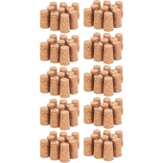 Toranysadecegumy Pack of 100 Conical Cork Stoppers DIY Art Model Construction 22 x 17 x 35 mm
