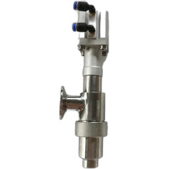 REIUAFWYGV Stainless Steel Piston Milk Paste Yogurt Grease Liquid Bottle Filling Nozzle with Manual Valve Spare Parts for Filling Machine (24 mm)