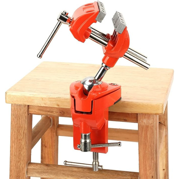Rotary Clamp Vice, Mini 360° Table Vice, Adjustable 70 mm Jaw Vice, Table Clamp for Workbench Wood Work