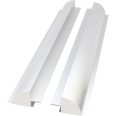 2pcs/set 670mm Aluminum Solar Panel Brackets with Plastic End Cap CraigSolar.co.uk