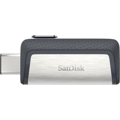 SanDisk Ultra Dual USB Type-C Drive, Smartphone Storage Device, 128 GB (Mobile Storage Device, USB 3.1, Retractable Dual Port, 150 MB/s Transfer Rates, USB Drive)