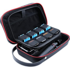 Gopro 10/9 Carrying Case, Portable Waterproof Travel Bag Adjustable Space Storage Bag for GoPro Hero 10 9 8 7 6 5 Xiaomi Yi DJI Osmo Action Accessories, black, pocket organizer