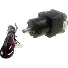 2-Phase 4-Wire Nema17 1.8 Degree Step Angle Stepper Electronic Starter Ratio 19:1.27:1.50:1 Metal Planetary Gear Box for CNC Milling Machine Motor Drivers (Gearbox Ratio 27)