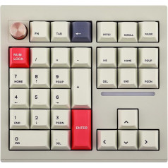 MechLands CIDOO V33 Aluminium Wireless Numpad, VIA Gasket Number Keypad, Keyboard with Navigation, Arrow Keys, Rotary Knob, BT5.0/2.4GHz/USB-C Wired Connections for Windows/Mac OS/Linux