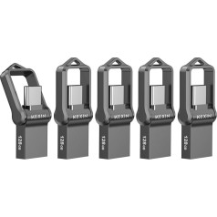 KEXIN USB C Stick 128GB Pack of 5 OTG USB Memory Stick USB 3.0 Type C USB Stick for PC, Mobile Phone, USB C Mobile Phone, Car