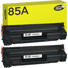 Happy Printer 2 Toner Cartridges Compatible with HP 85A / CE285A for LaserJet Pro M1130mfp M1132mfp M1136mfp M1210mfp M1212nf P1002 P1002w P1002wl P1100 P1101 P1102 P1102 P1102w P1103 P1104 P1104w