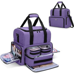 BAFASO Cosmetic Organiser Bag, Make Up Bag for Women, Toiletry Bag with Large Capacity, Cosmetic Bag for Travel, Purple, purple