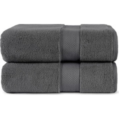 Nomads Premium Towels Elina XXL Pack of 2 Bath Towels 100 x 150 cm 100% Cotton Bath Towel 600 g/m² Large Bath Towel 100 x 150 cm Bath Textiles Hand Towels and Bath Towels with Oeko-Tex 100 Sauna
