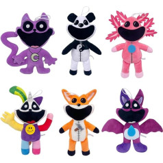 Super JAKES 6pcs Smiling Critters Plush Toy, CatNap Plush Smiling Critters Cartoon Stuff Dolls for Game Fans Favors Preferred Gifts for Kids Toddler Birthday