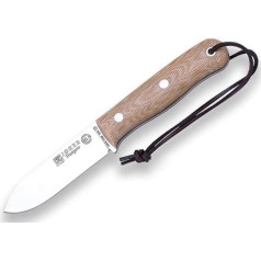 Joker Survival Knife CM118 Campero Brown Leather Sheath Belt Knife with Micarta Handle, 10.5 cm Böhler K720 Carbon Steel Blade Tool for Fishing, Hunting, Camping and Hiking