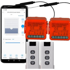 WiFi Roller Shutter Switch, RF Remote Controls, Receiver Module, Electric Shutter Control for Blinds and Shutters, 433 MHz, Timer Control Module, Smart Life App (2)