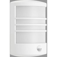 TELEFUNKEN - LED Outdoor Wall Light with Motion Sensor Including Twilight Sensor 12 Watt 1,200 Lumen 4,000 Kelvin IP44 White 245 x 180 x 95 mm (L x W x H)